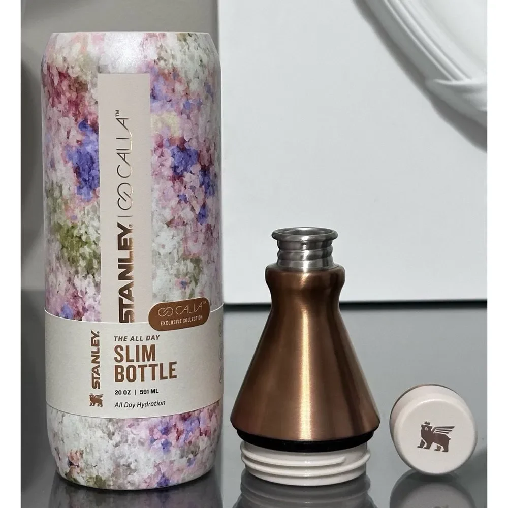 LIMITED EDITION Stanley‎ X CALIA ALL DAY SLIM 20OZ BOTTLE, OLIVE EDEN - Picture 5 of 8